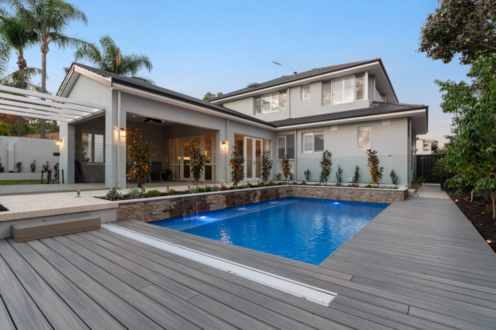 Composite Decking In A Perth Pool Zone
